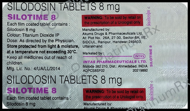 Silotime 8mg Tablet 15s