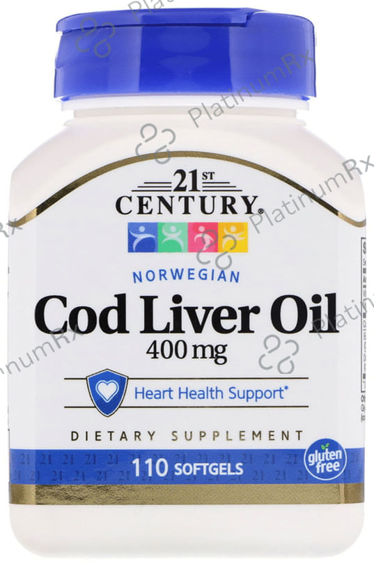 21st Century Norwegian Cod Liver Oil Softgels