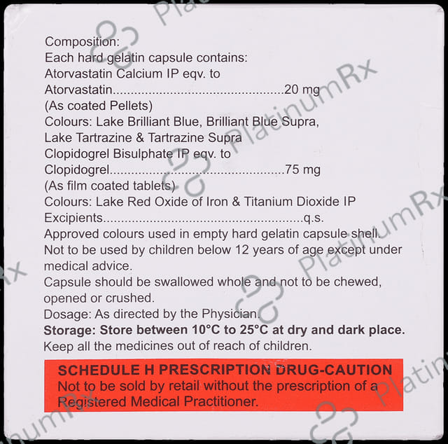 Atorsave CV 20/75mg Capsule 10s