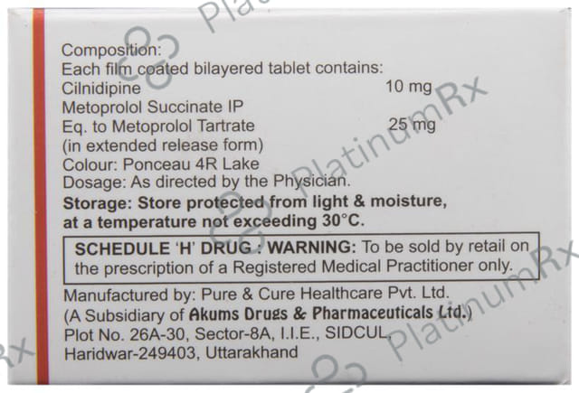 LN Met 10/25mg Tablet ER 10s