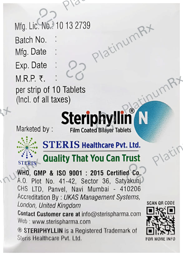 Steriphyllin N 100/600mg Tablet 10s
