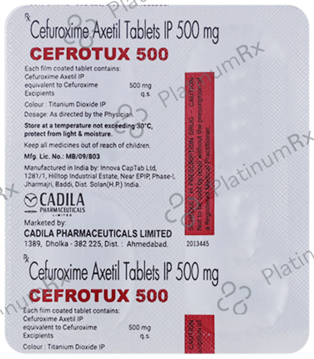 Cefrotux 500mg Capsule
