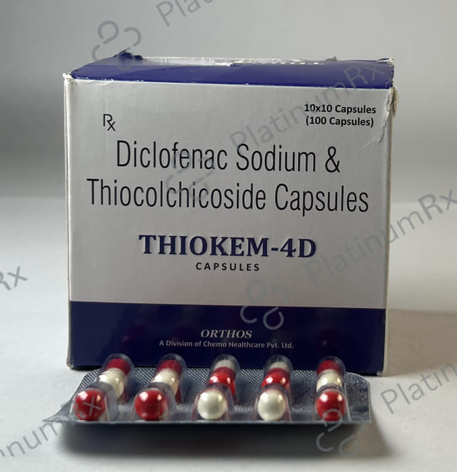 Thiokem 4/50mg D Capsule 10s