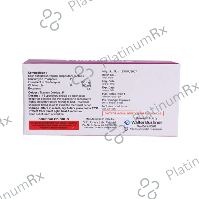 Clima V Vaginal Suppositories 3s