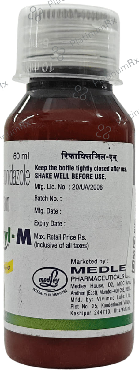Rifaxigyl M 200/100mg Mango Mint Flavor Suspension 60ml