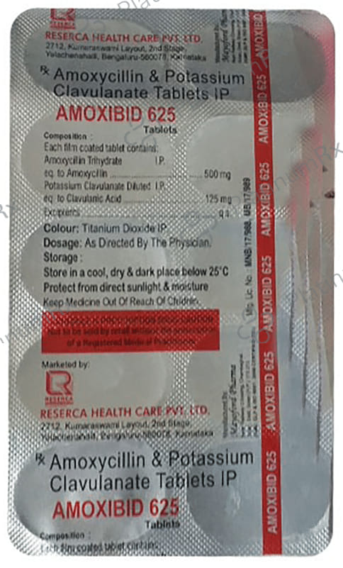 Amoxibid 625 Tablet