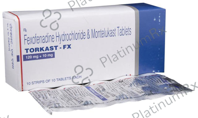 Torkast FX 120/10mg Tablet 10s