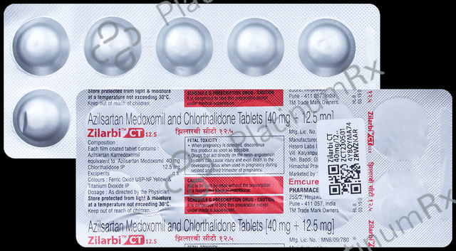 Zilarbi CT 40/12.5mg Tablet 10s