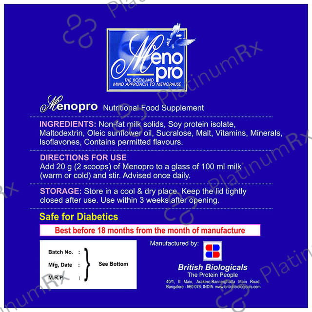 Meno Pro Mango Flavour Powder 200gm