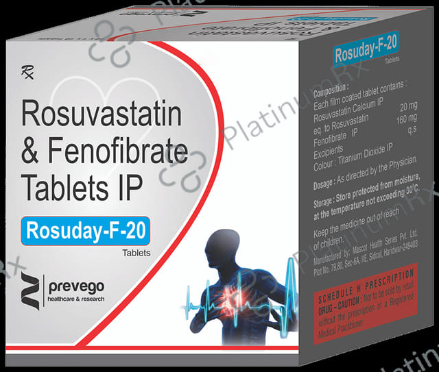 Rosuday F 20/160mg Tablet 10s