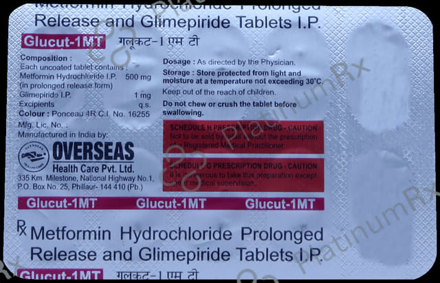Glucut 1 MT Tablet 10s