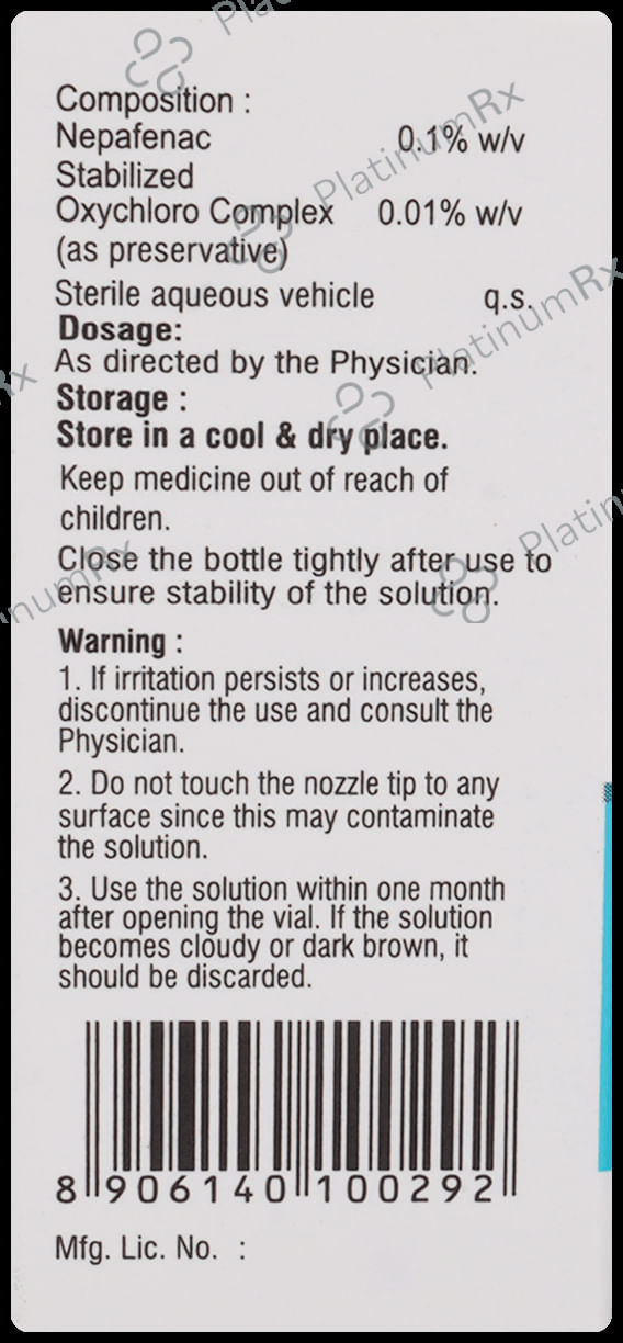 Nipranac CS 0.1% Eye Drop