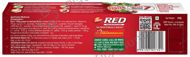 Dabur Red Toothpaste 200gm