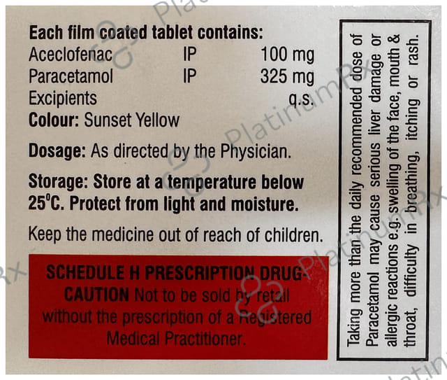 Ehl AP 100mg/325mg Tablet