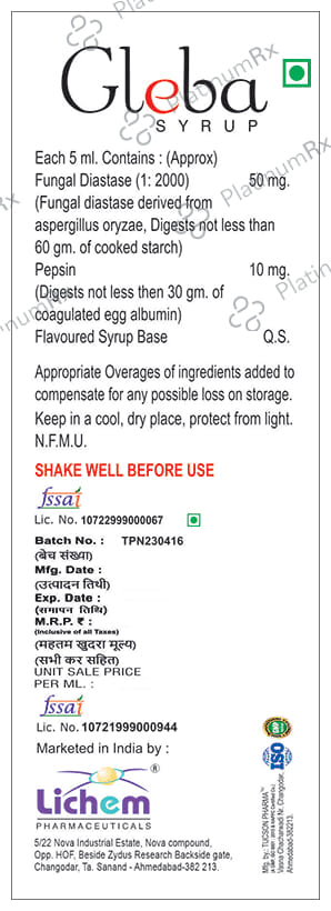 Gleba Syrup 200 ml