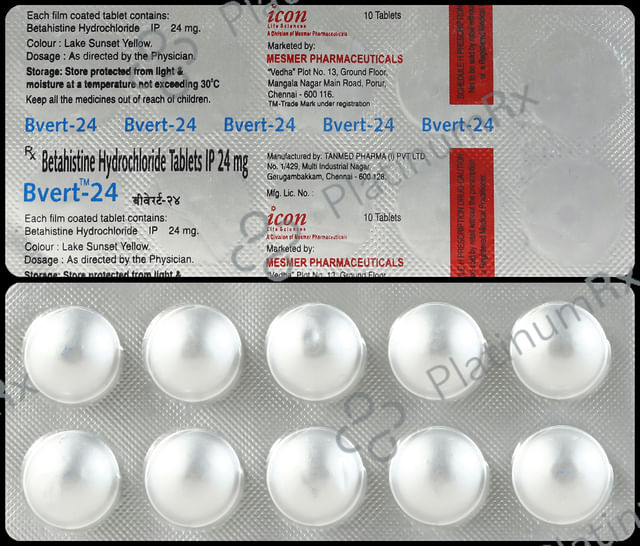 Bvert 24mg Tablet 10s