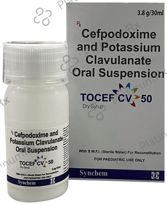 Tocef CV 50 mg/31.25 mg Dry Syrup