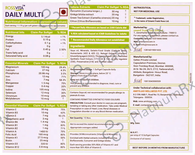 Rossvita Daily Multi Nutraceutical