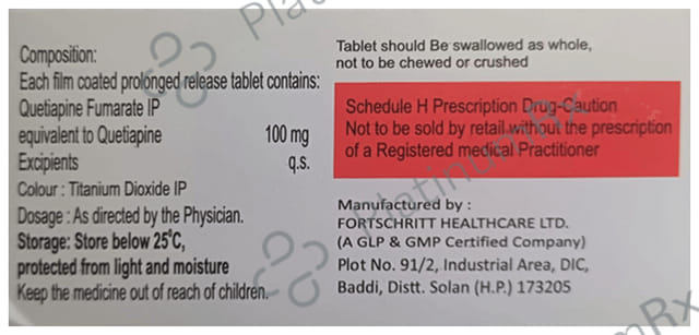 Schizopin 100mg Tablet SR