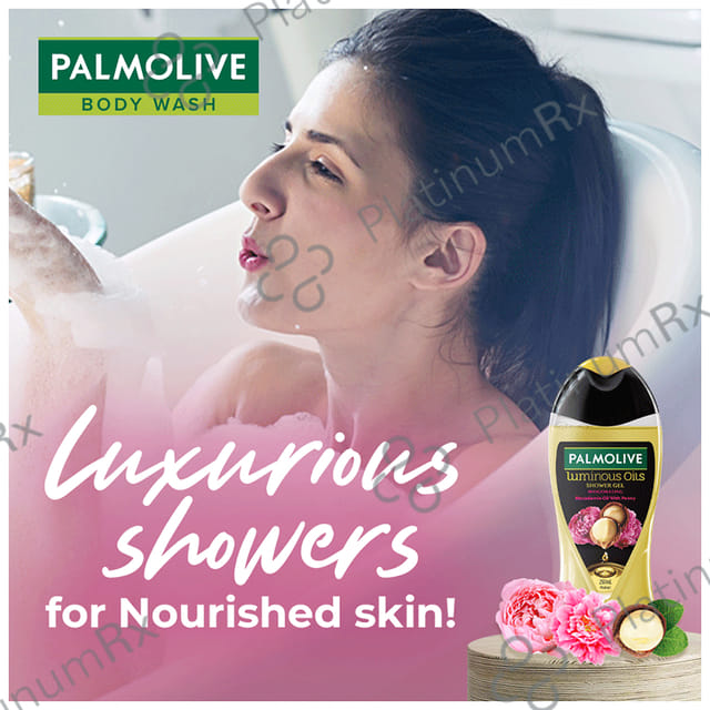 Palmolive Invigorating Macadamia Oils with Peony Luminous Oils Shower Gel