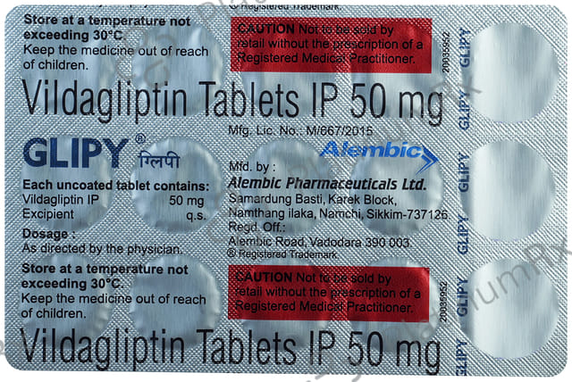 Glipy 50mg Tablet 15s