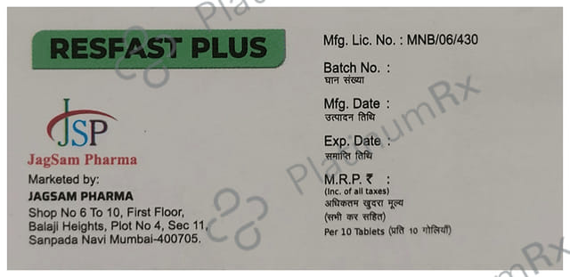 Resfast Plus 3mg/2mg Tablet