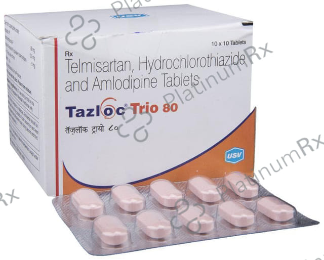 Tazloc Trio 80/5/12.5mg Tablet 10s