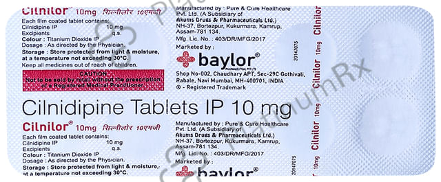 Cilnilor 10mg Tablet