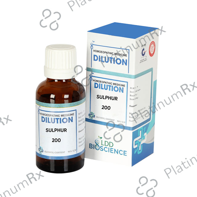 LDD Bioscience Sulphur Dilution 200 30 ml