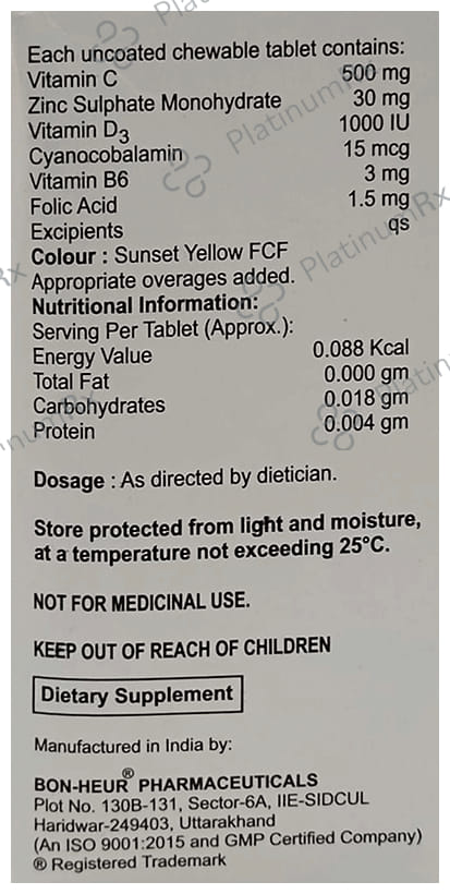 Geo D3 CZ Chewable Tablet 15s
