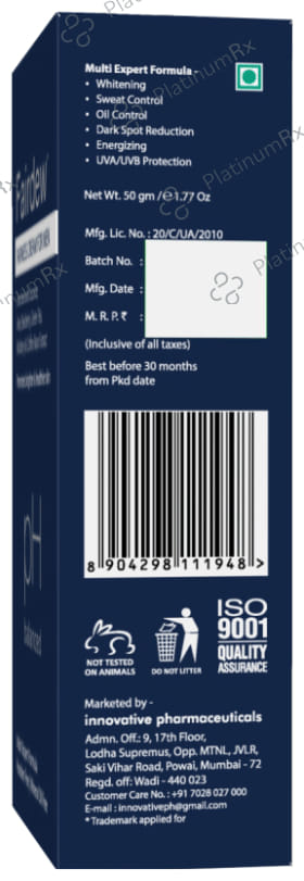 Fairdew PH Balanced Fairness Cream for Men (50gm Each) 2 Tube