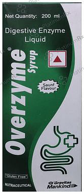 Overzyme Saunf Flavour Gluten Free Syrup 200gm