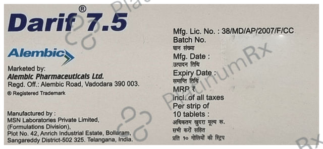 Darif 7.5 Tablet PR