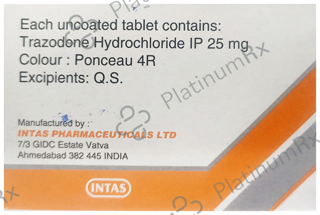 Trazonil 25mg Tablet 15s