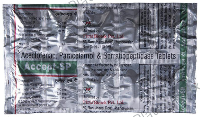 Accept SP 100/325/10mg Tablet 10s