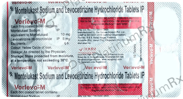 Vorlevo M 5mg/10mg Tablet