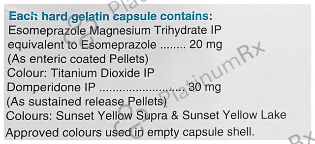 Esomac D 30/20mg Capsule SR 10s