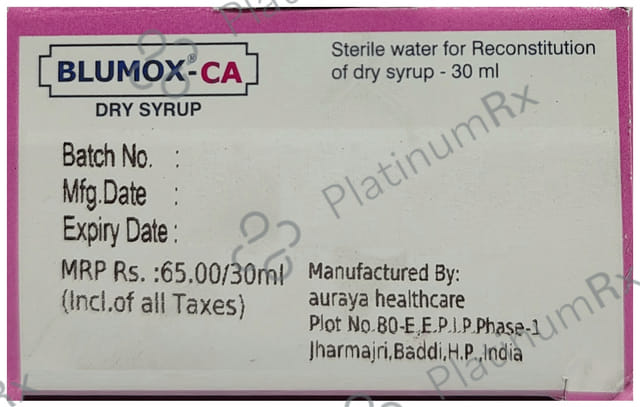 Blumox CA 228.5mg Dry Syrup 30ml
