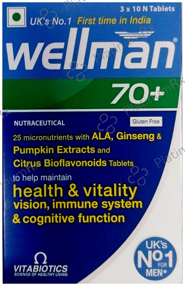 Wellman 70 Plus Health Supplement Tablet 10s