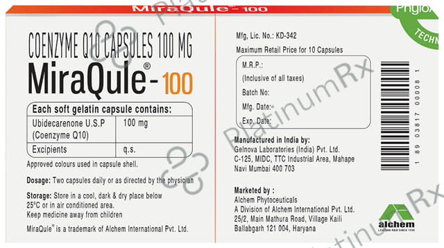 Miraqule 100mg Capsule 10s