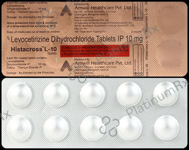 Histacross L 10mg Tablet 10s
