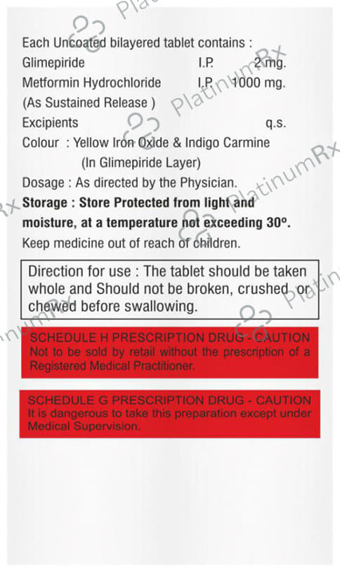 Mexfib G 1/1000mg Tablet SR 10s