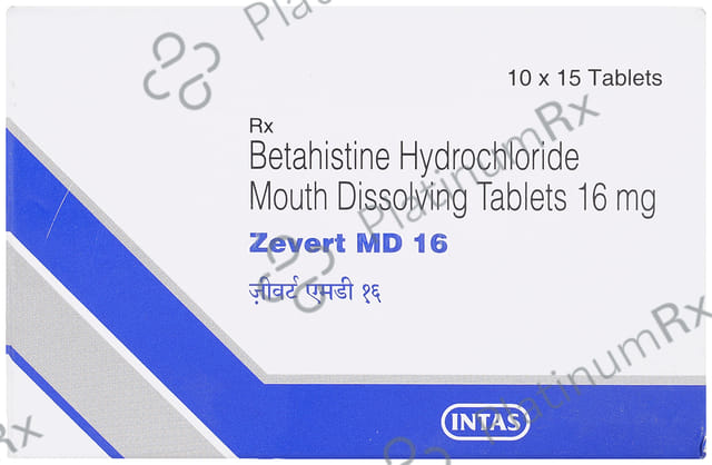 Zevert 16mg Tablet MD 15s