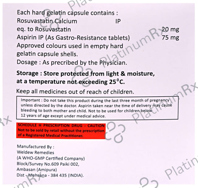 Neustat AS 75/20mg Capsule 10s