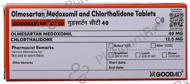 Goodsartan CT 12.5/40mg Tablet 10s