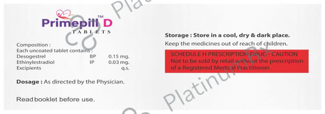 Primepill D 0.03mg/0.15mg Tablet 10s