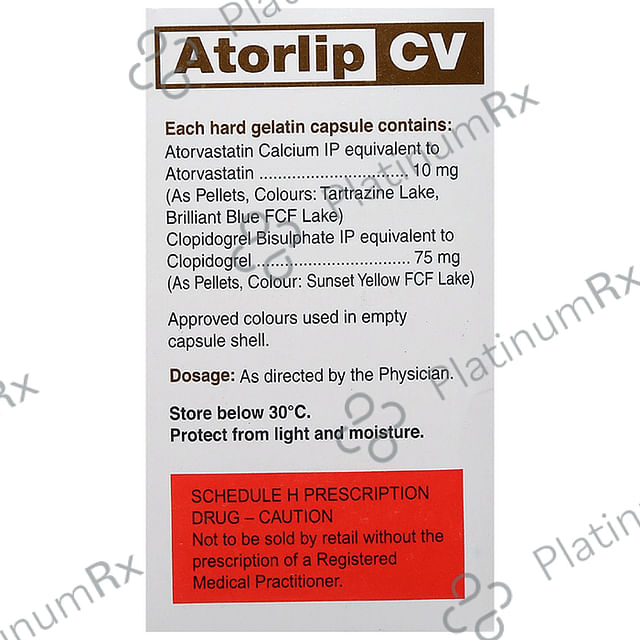 Atorlip CV 75/10mg Capsule 10s