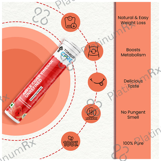 ToneOp Care Apple Cider Vinegar Effervescent Tablet Watermelon
