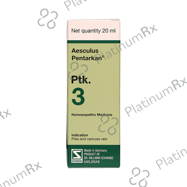 Dr Willmar Schwabe Germany Aesculus Pentarkan Ptk. 3 Drop