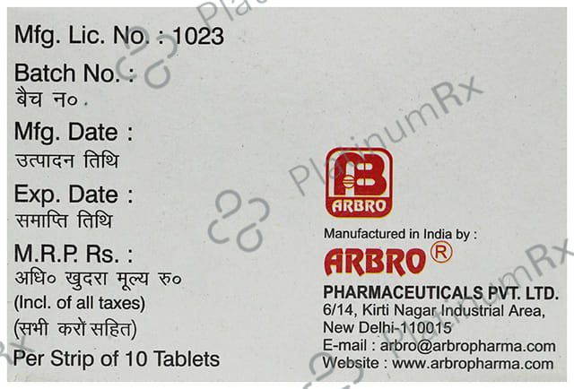 Arcenac P 100/500mg Tablet 10s